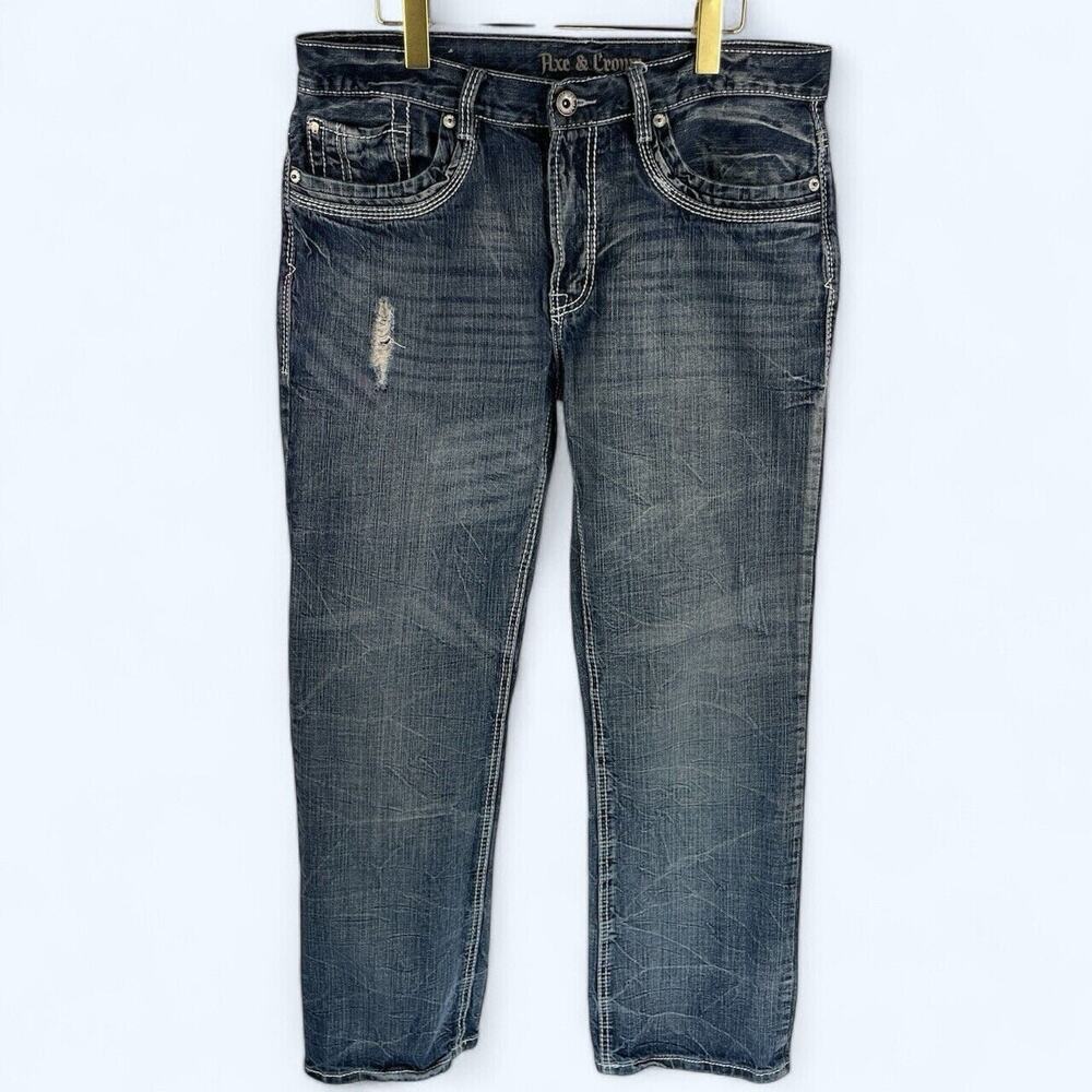 Axe & Crown Handcrafted Outlaw Denim Straight Fit Men's size 34x32